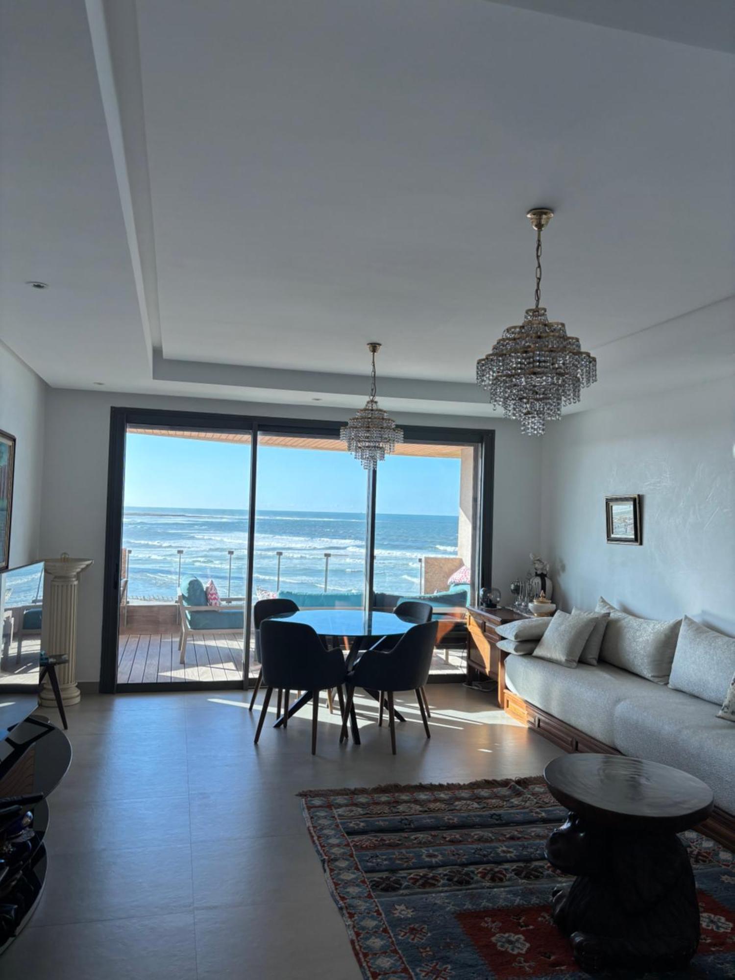 カサブランカMarina Casa Del Mar - Amazing Sea & Mosque Viewsアパートメント エクステリア 写真